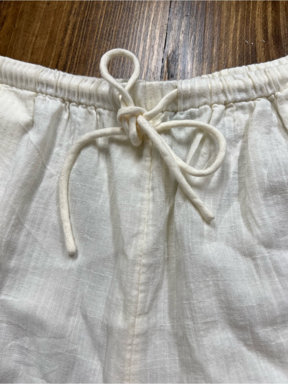 J. Crew Airy Gauze Beach Pant Coverup in Ivory Size Large NWT - Picture 7 of 11